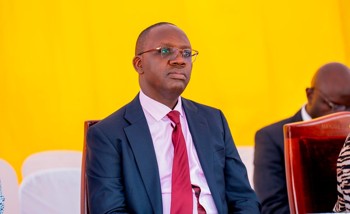 Dr Daniel Kyabayinzem the Directo of Public Health in MOH Uganda, in attendance during the launch of PSSCs in Mayuge District.JPG